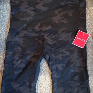 SPANX Black Camo compression shirt